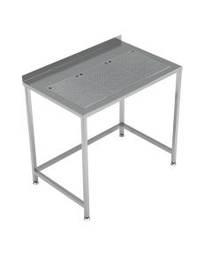 WORKTABLE WITH INTEGRATED DRIP-TRAY 1000X650