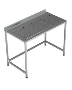 WORKTABLE WITH INTEGRATED DRIP-TRAY 1200X650