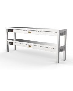 OVERSHELF CERAMIC HEATED 2 LEVEL 1600
8 HEATERS OF 250W