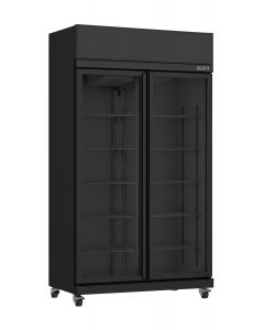 REFRIGERATOR 3 GLASS DOORS BLACK IRM-770 BL