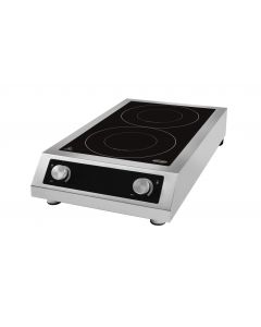 COUNTERTOP INDUCTION COOKING TOP 2 HOBS
ONLY SUITABLE FOR INDUCTION PANS